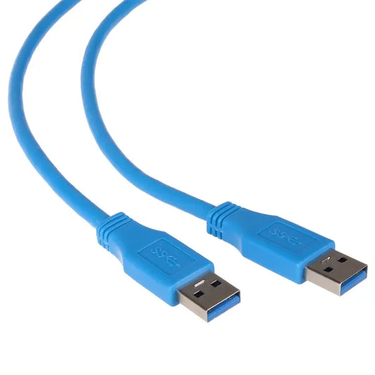USB 3.0 A–A férfi-férfi kábel, 1,8 m, kék, 5 Gb/s