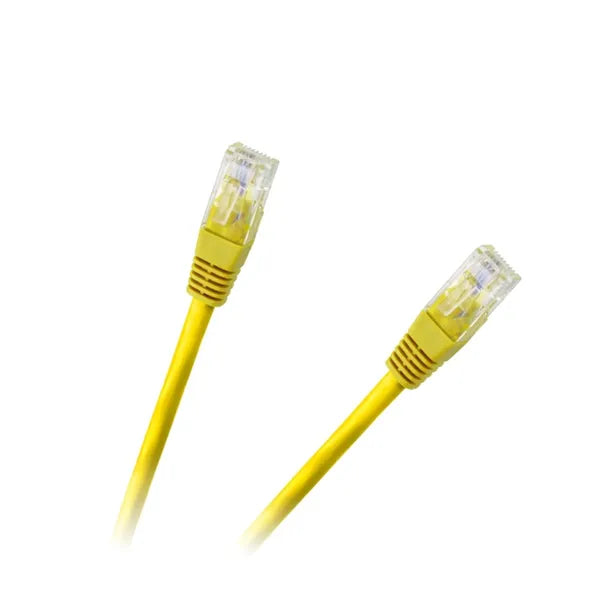 UTP patchkábel Cat6 0,5 m sárga CCA RJ45-RJ45