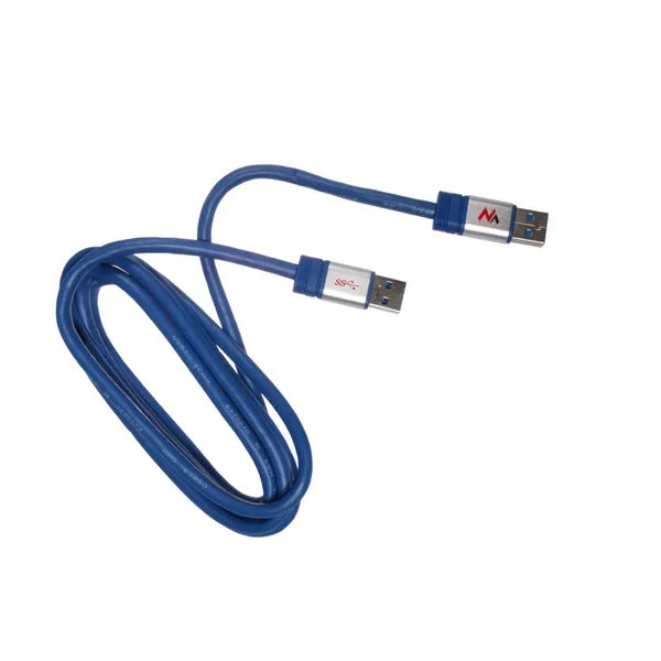 USB 3.0 A–A kábel, 1,8 m, aranyozott csatlakozó, Maclean MCTV-606