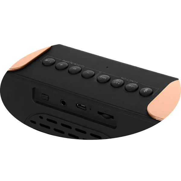 Adler AD 1190 rézszínű vezeték nélküli FM/Bluetooth ébresztőóra LED-del