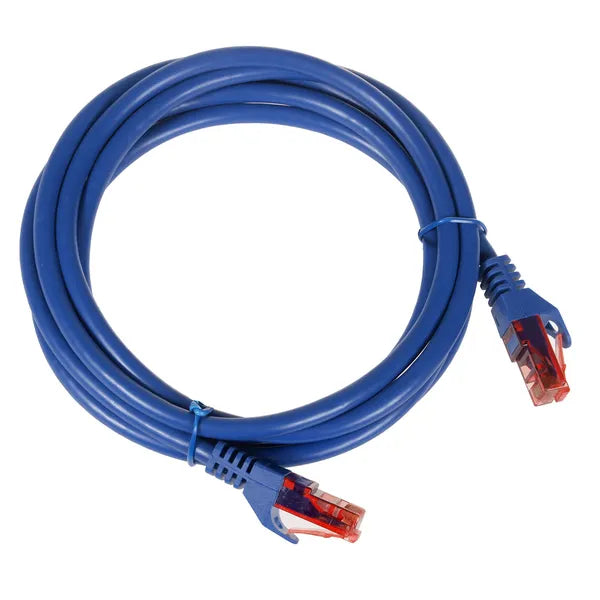 UTP Cat6 patchkábel, 3 m, kék, RJ45 csatlakozókkal