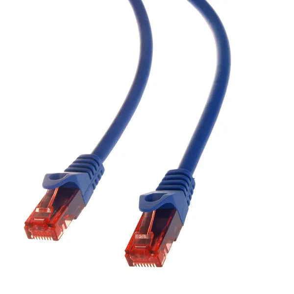 UTP Cat6 patchkábel, 3 m, kék, RJ45 csatlakozókkal