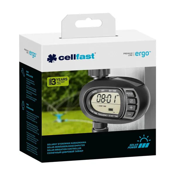 Napelemes öntözésvezérlő Cellfast Ergo G3/4"–G1" csaphoz