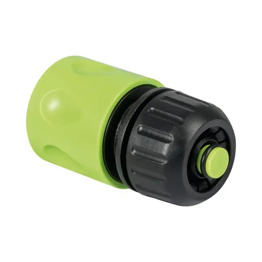Kerti tömlő gyorscsatlakozó stop funkcióval, 1/2"–5/8", rozsdamentes