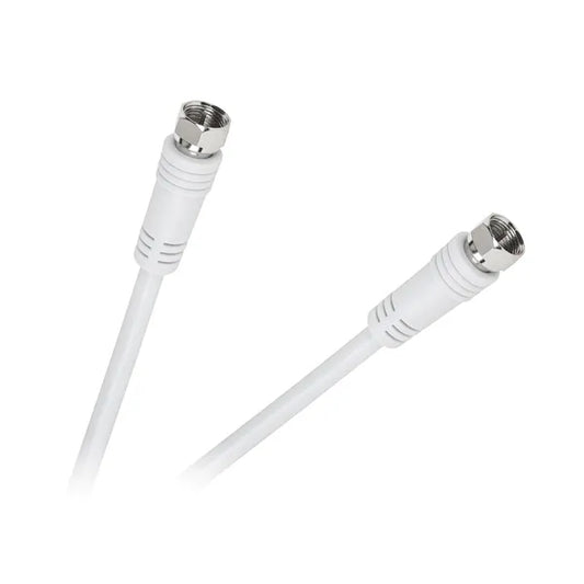 Fehér antenna kábel F dugó–F dugó, 0,25 m