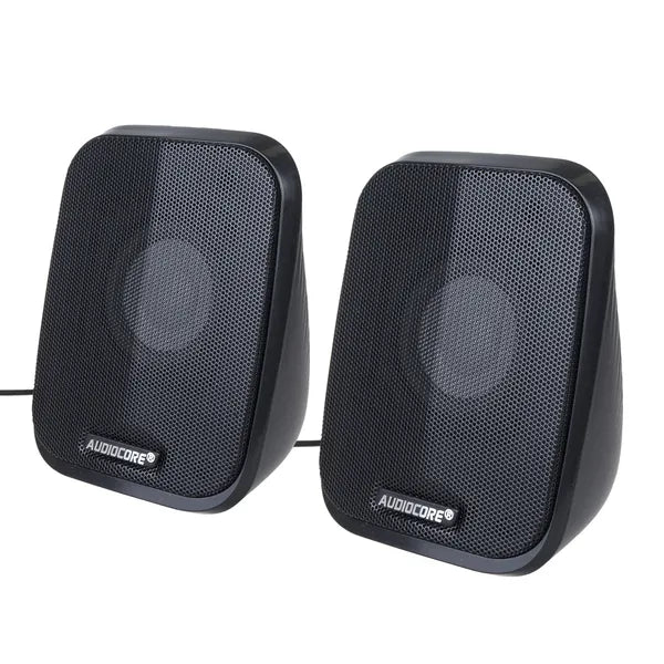Audiocore AC835 2.0 USB számítógép hangszóró 6 W, LED, fekete