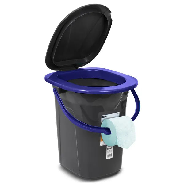 Hordozható kemping toalett GreenBlue GB320BB, 19 l, fekete-sötétkék