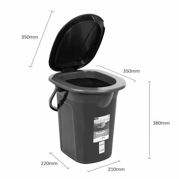 GreenBlue GB320GO hordozható toalett 19 L 120 kg sötétzöld-narancs