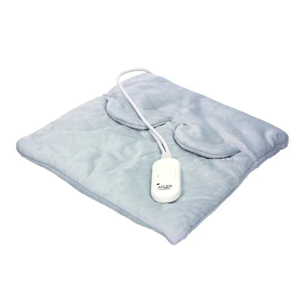 Adler AD 7403 szürke elektromos melegítőpárna 38×38 cm 80 W 2 fokozat