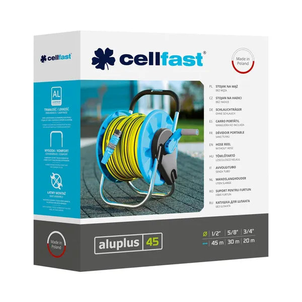 Cellfast Aluplus alumínium tömlőtartó állvány 1/2", 45 m