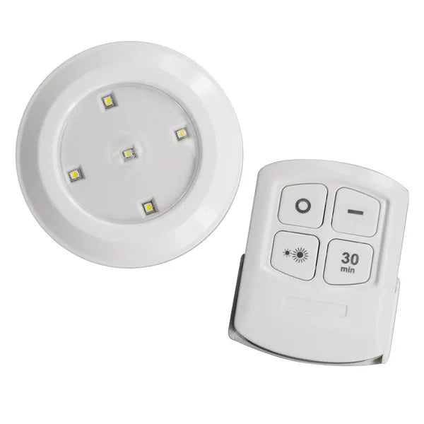 6 db elemes LED szekrénylámpa készlet, távirányítóval, hideg fehér
