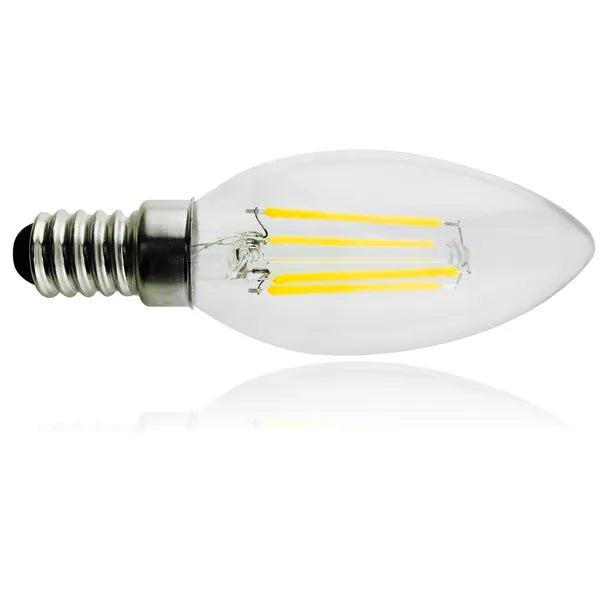 Filament LED izzó E14 6W 806lm 3000K meleg fehér C35 retro gyertya