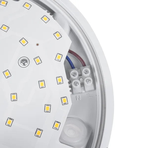 LED lámpa PIR mozgásérzékelővel, 15 W, IP54, 1100 lm, 4000 K, fehér