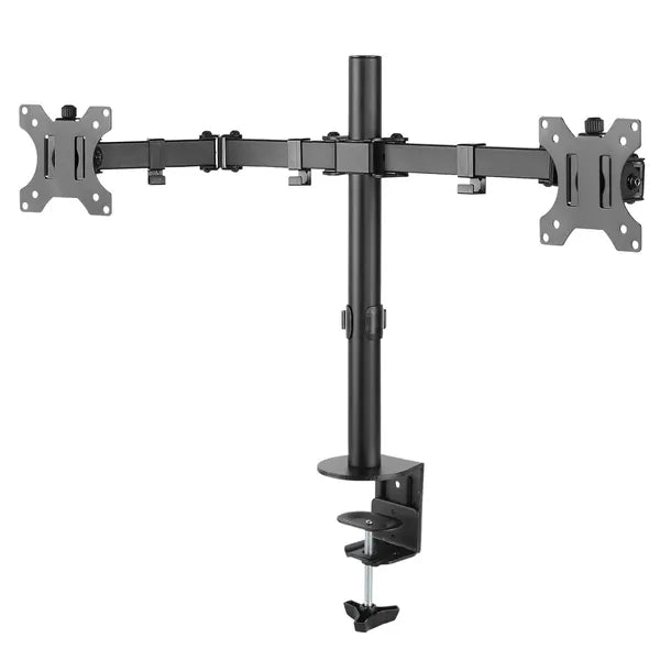 Dupla monitor asztali tartó 17–32″, 2×8 kg teherbírás, VESA 75/100