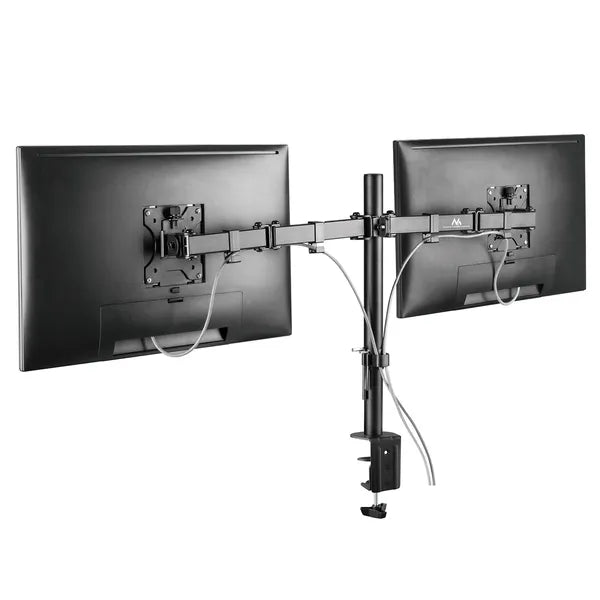 Dupla monitor asztali tartó 17–32″, 2×8 kg teherbírás, VESA 75/100