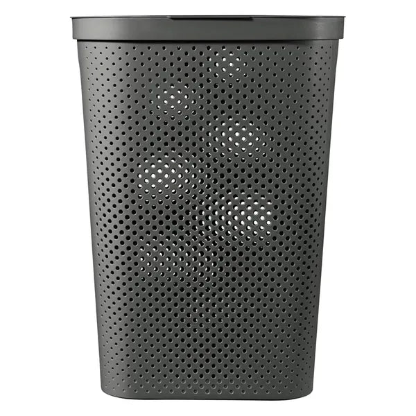 Curver Infinity újrahasznosított szennyestartó kosár, 60 l, sötétszürke