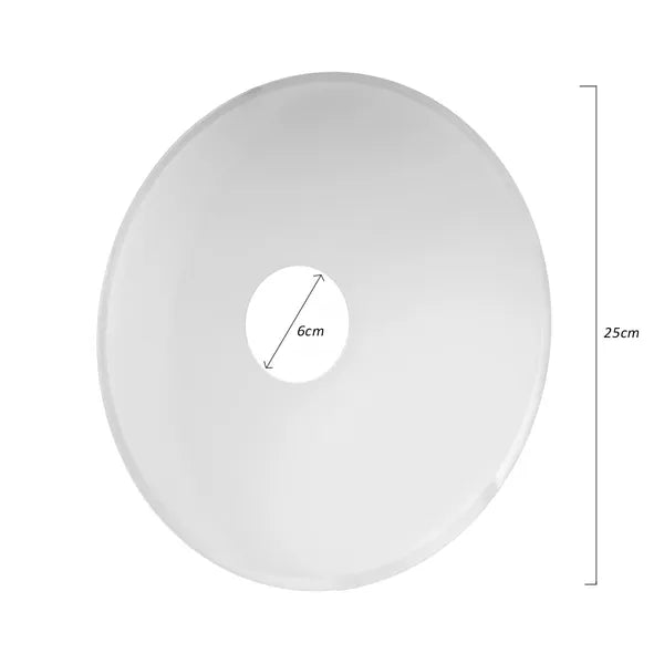 Tejüveg lámpabúra PIR érzékelős mennyezeti lámpához, 25 cm (MCE325)