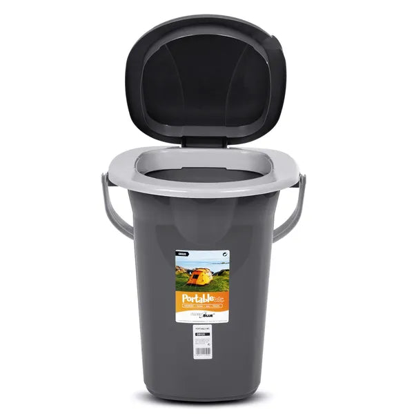 Hordozható kemping WC 19 l, 120 kg teherbírás, antracit – GreenBlue GB320AG