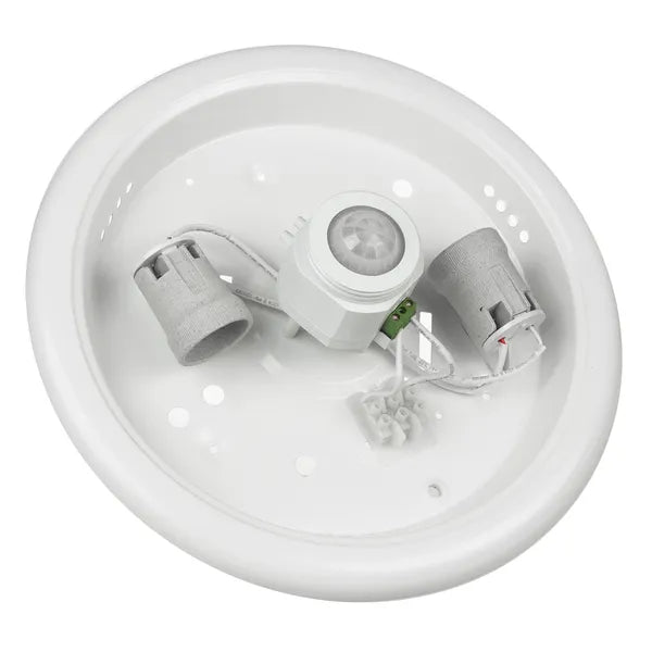 Mennyezeti lámpatest PIR mozgásérzékelővel, 2×E27 (LED/40 W), 220 V