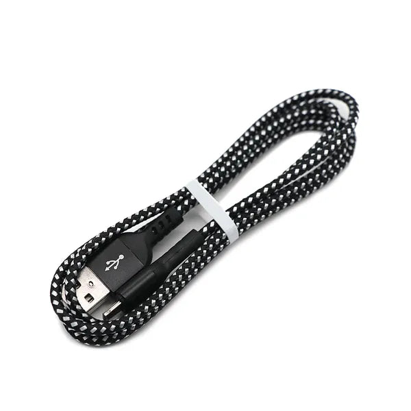 Lightning USB-A–Lightning kábel, 1 m, nylon fonott, 2.4 A gyors töltés