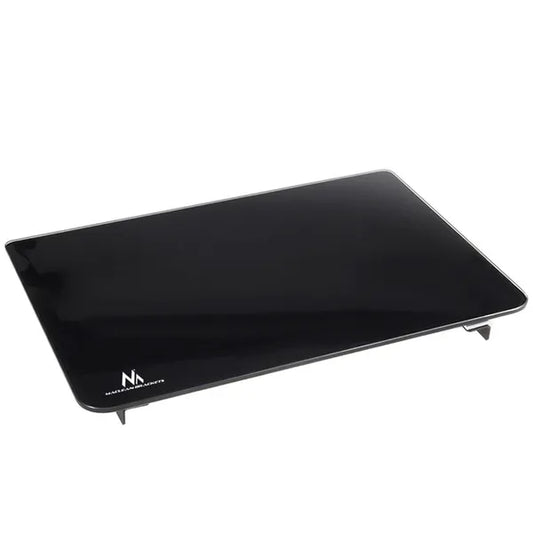 Fali DVD/konzol polc, edzett üveg, 36x25 cm, 8 kg, fekete – Maclean MC-629
