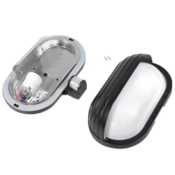 Maclean MCE33B fali lámpa PIR mozgásérzékelővel E27 60 W 180° IP44