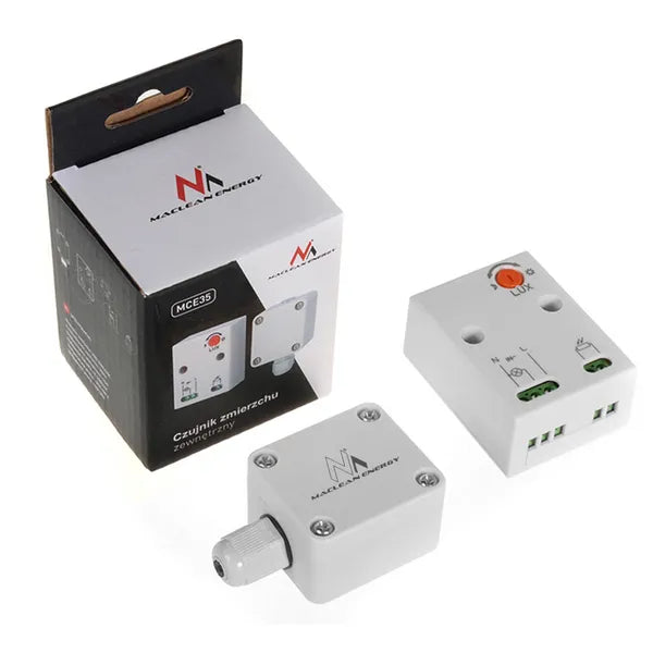 Alkonykapcsoló külső szondával, IP65, 220-240 V, 3450 W, 2-100 lux