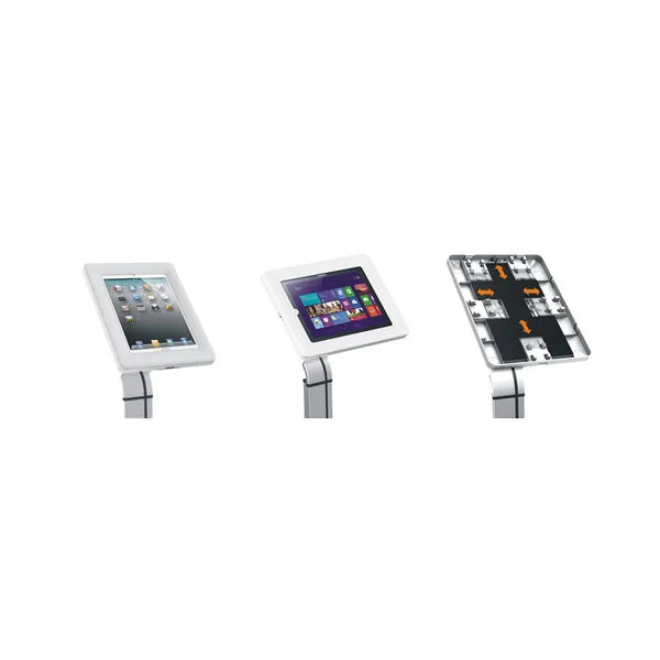 Padlón álló, zárható univerzális tablet állvány 9.7-10.1″, alumínium
