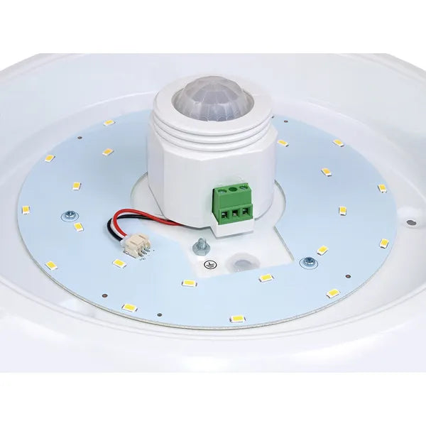 LED plafon 12W mozgás- és fényérzékelővel, vészakkumulátor, 4000K