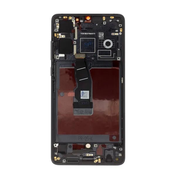 Huawei P30 OLED kijelző érintőpanellel és előlappal, fekete