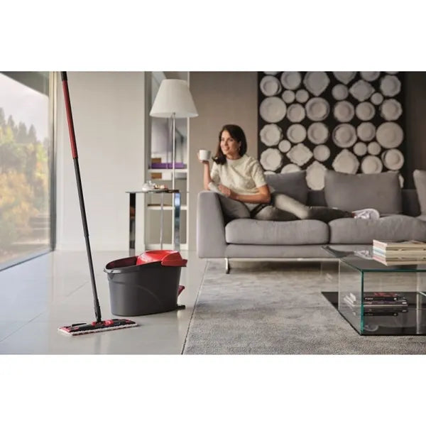 Vileda Ultramat Turbo lapos felmosó szett vödörrel és 55-130 cm teleszkópos nyél