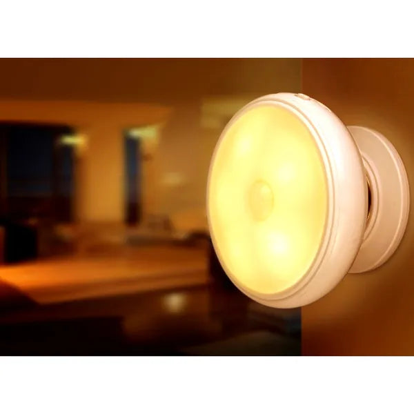 Maclean MCE223 LED éjjeli lámpa mozgásérzékelővel, 360° mágneses talp, 3×AAA