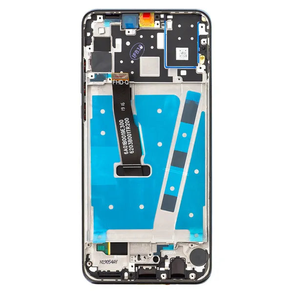 LCD-kijelző és érintőpanel előlap Huawei P30 Lite fekete IPS 48MP