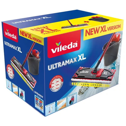 Vileda Ultramax XL lapos felmosó szett vödörrel, 42 cm mopfej