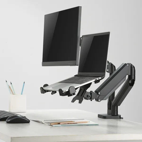 Állítható laptop tartó VESA 75x75/100x100-hoz, 11–17”, 4 kg, fekete