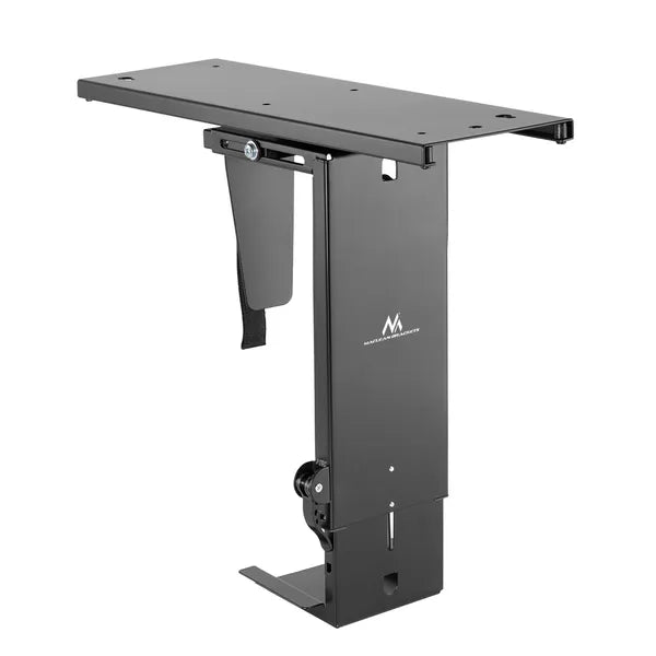 Maclean MC-885 B állítható függőleges PC tartó asztal alá, 10 kg, fekete