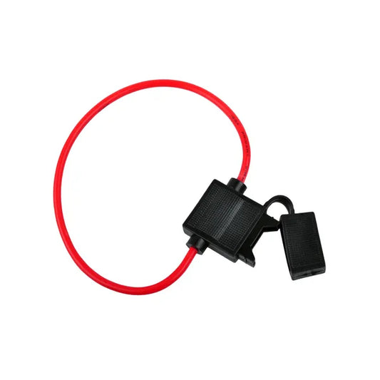 Midi késes biztosíték foglalat 3,5 mm² piros gumis kábellel
