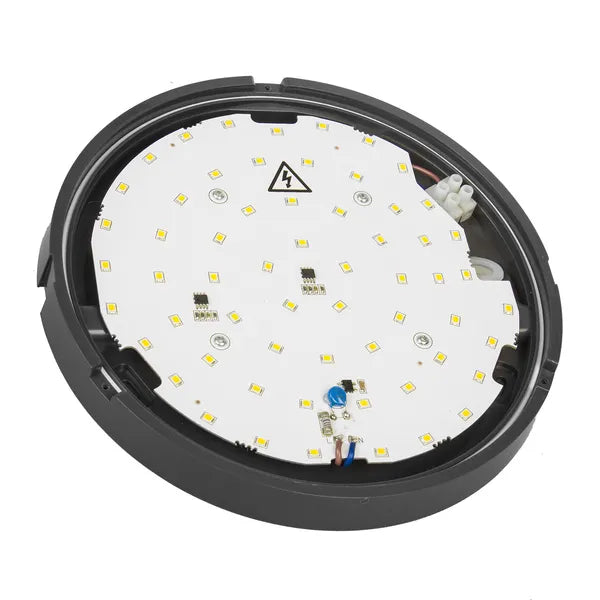 Szürke LED fali-mennyezeti lámpa 15W 1100lm 4000K IP54