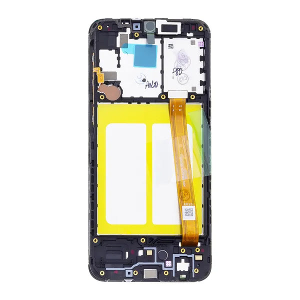 Samsung Galaxy A20e A202 fekete LCD kijelző+érintőpanel (Service Pack)