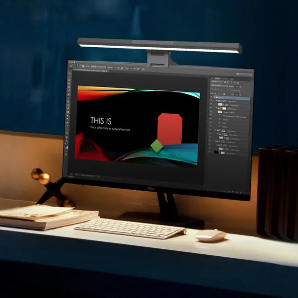 Maclean MCE620 USB-C klipszes monitor LED fénycsík, 3 színhő, fényerőszabályzás