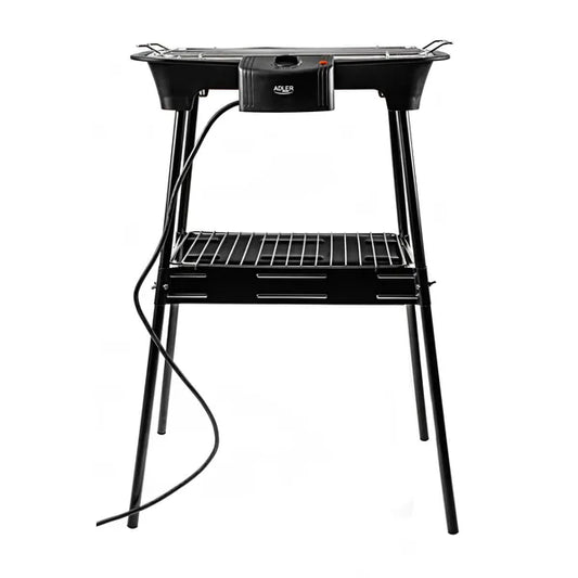 Elektromos grill 2400 W, 37×21 cm ruszt, állvánnyal, víztartállyal