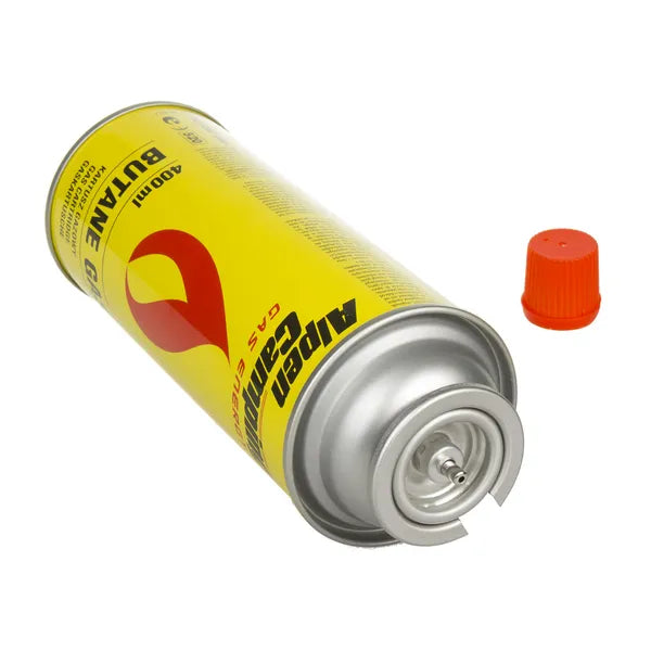 Alpen Camping menetes gázpatron 400 ml, izobután, EN417, -10–40 °C