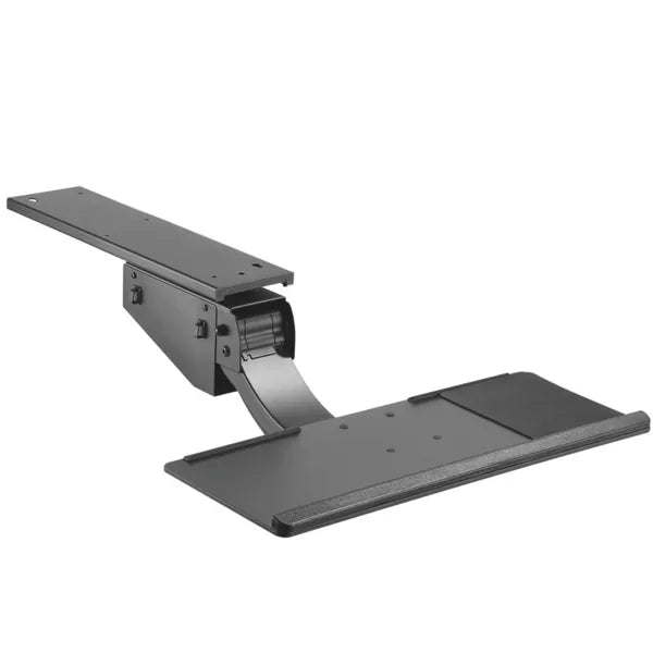 MC-795 állítható aláasztalos billentyűzettartó, 34 cm emeléssel, fekete