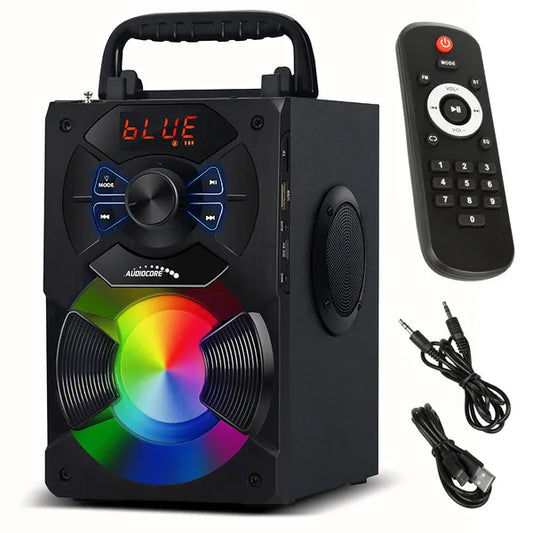 Hordozható bluetooth hangszóró 11 W, FM rádió, USB/SD, 2000 mAh, AC730