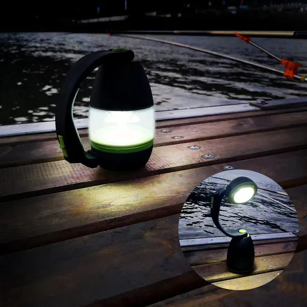 LED 3 az 1-ben kemping- és asztali lámpa, zseblámpa, 200 lm, 6000 K, AA