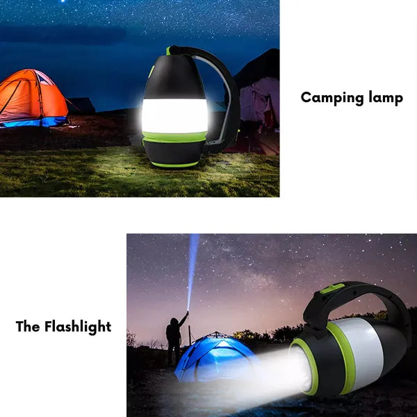 3 az 1-ben LED lámpa, kemping/asztali/zseblámpa, 200 lm, 1500 mAh powerbank
