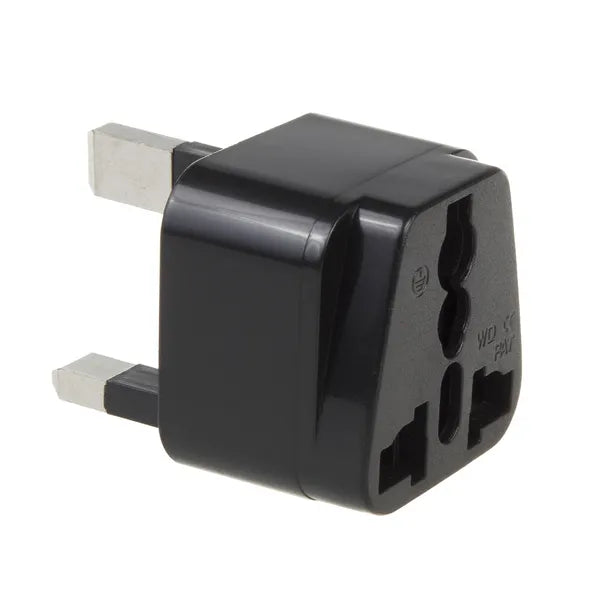 Univerzális hálózati adapter UK dugóval, földelt, 13 A, fekete