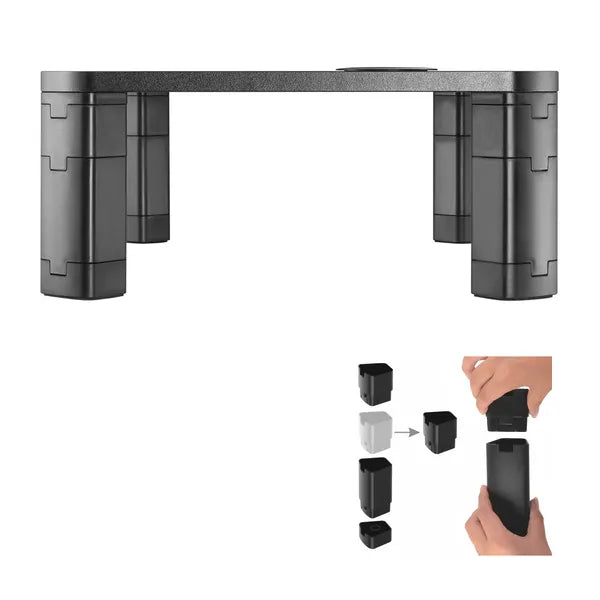 Állítható monitorállvány Qi töltővel, 17–32″, 20 kg