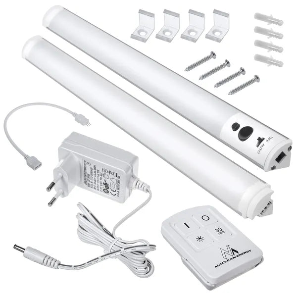 Lineáris LED pultlámpa 2 modul, távirányítóval, bővíthető 4-ig
