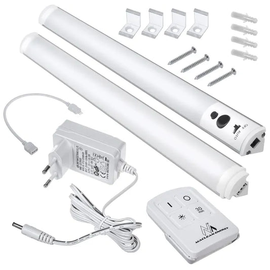 Lineáris LED pultlámpa 2 modul, távirányítóval, bővíthető 4-ig